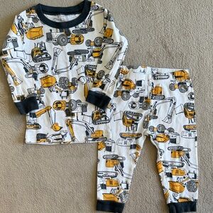 Carter's Black and Yellow Construction Pajama Set